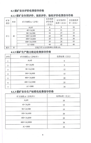 煤礦安全評價(jià)技術(shù)服務(wù)收費(fèi)標(biāo)準(zhǔn)(圖1)